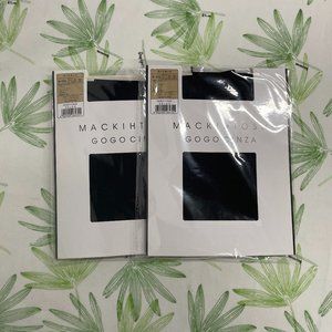 New black silk stockings 2 pair